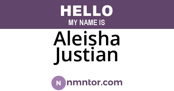 Aleisha Justian