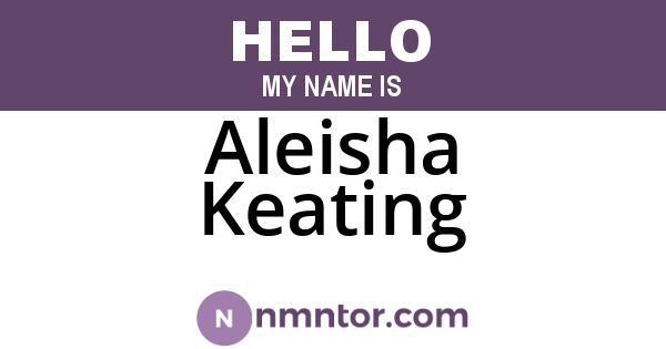Aleisha Keating