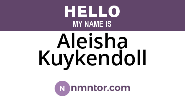 Aleisha Kuykendoll
