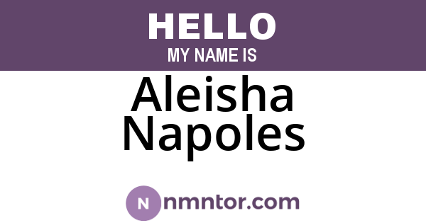 Aleisha Napoles