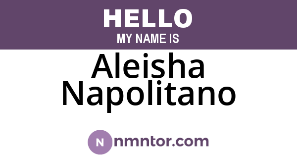 Aleisha Napolitano