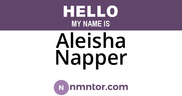 Aleisha Napper