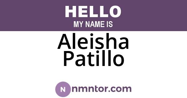 Aleisha Patillo