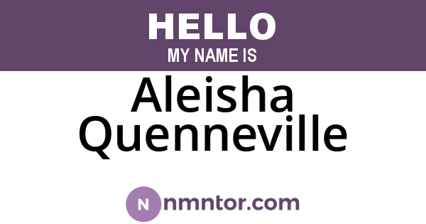 Aleisha Quenneville