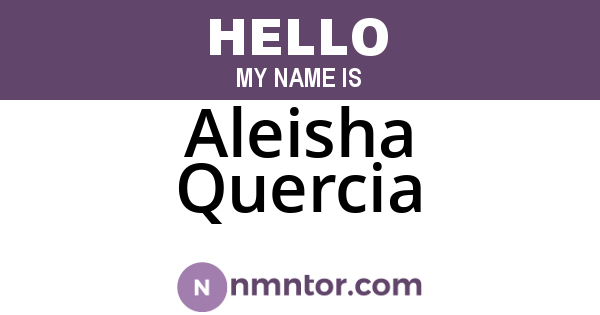 Aleisha Quercia