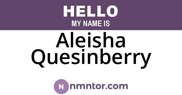 Aleisha Quesinberry