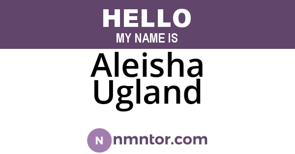 Aleisha Ugland