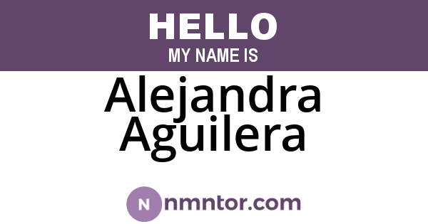 Alejandra Aguilera