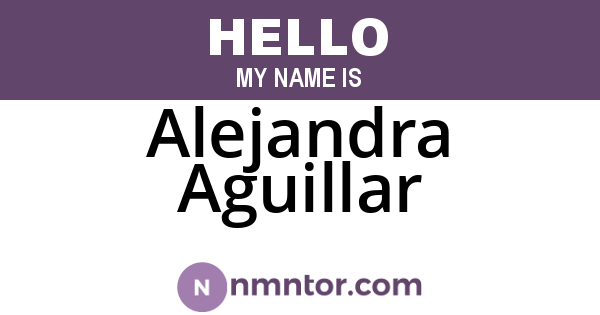 Alejandra Aguillar