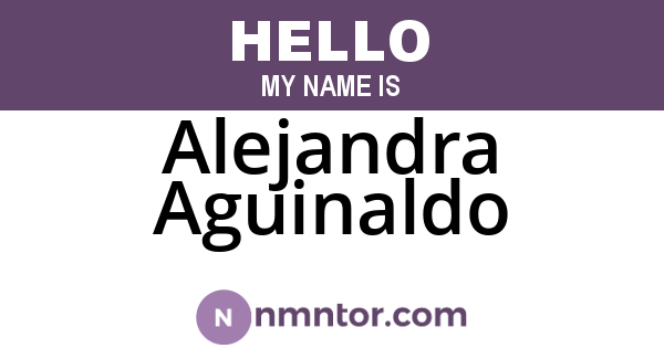 Alejandra Aguinaldo