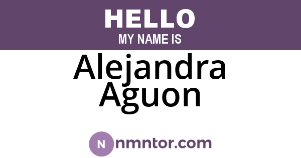 Alejandra Aguon