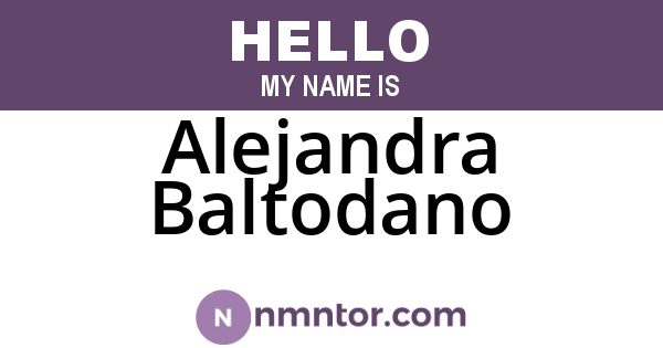 Alejandra Baltodano