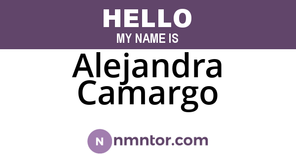 Alejandra Camargo