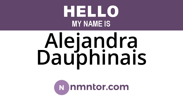 Alejandra Dauphinais