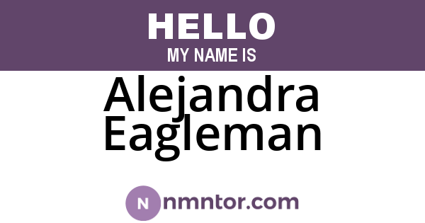 Alejandra Eagleman
