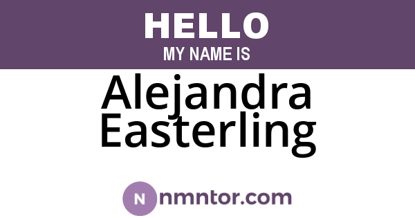 Alejandra Easterling
