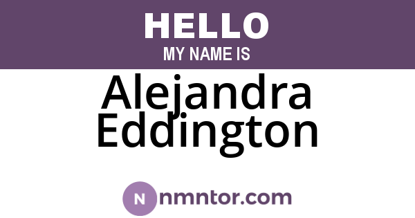 Alejandra Eddington