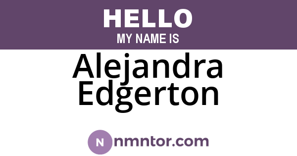 Alejandra Edgerton