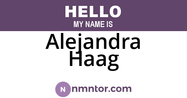 Alejandra Haag