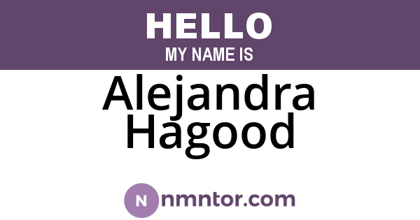 Alejandra Hagood