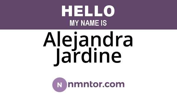 Alejandra Jardine