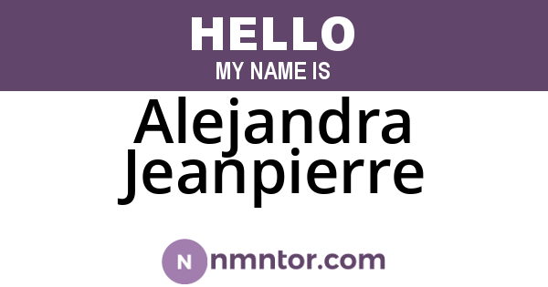 Alejandra Jeanpierre