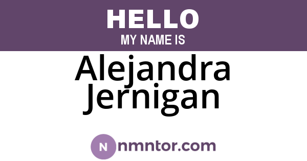 Alejandra Jernigan