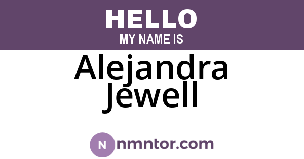 Alejandra Jewell