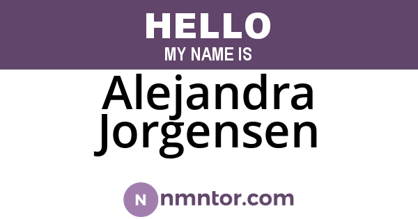 Alejandra Jorgensen