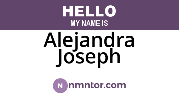 Alejandra Joseph