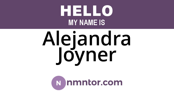 Alejandra Joyner