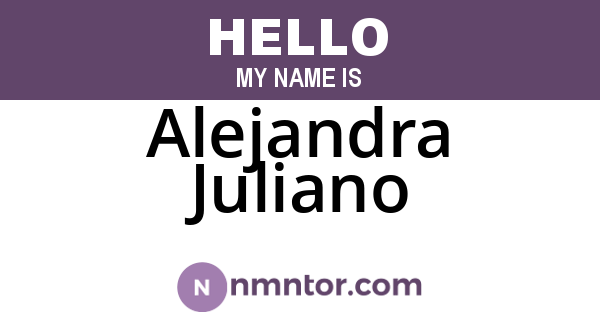 Alejandra Juliano