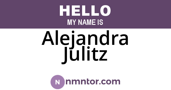 Alejandra Julitz