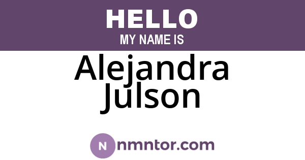 Alejandra Julson