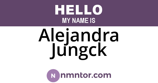 Alejandra Jungck