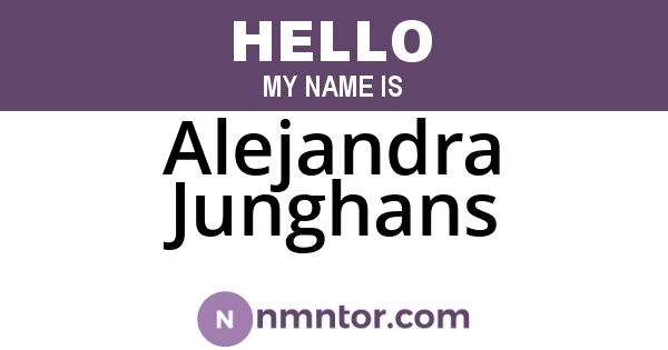 Alejandra Junghans