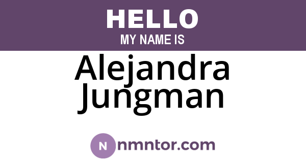 Alejandra Jungman
