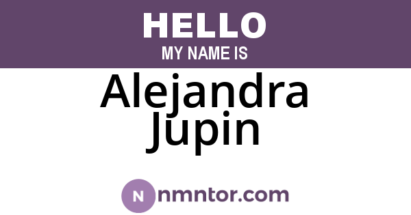 Alejandra Jupin