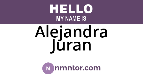 Alejandra Juran
