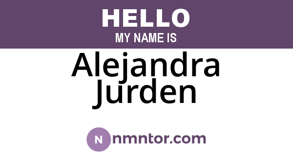 Alejandra Jurden