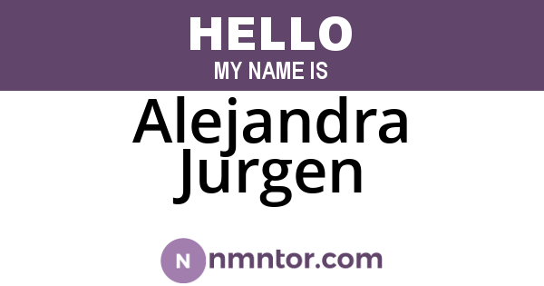 Alejandra Jurgen