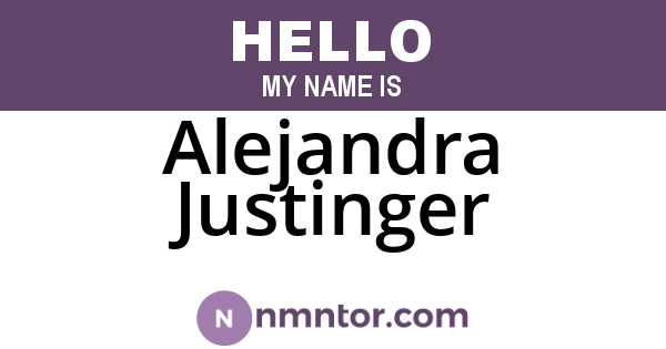 Alejandra Justinger