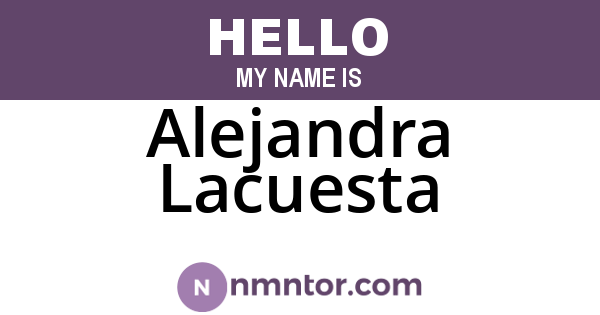 Alejandra Lacuesta