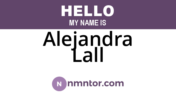 Alejandra Lall