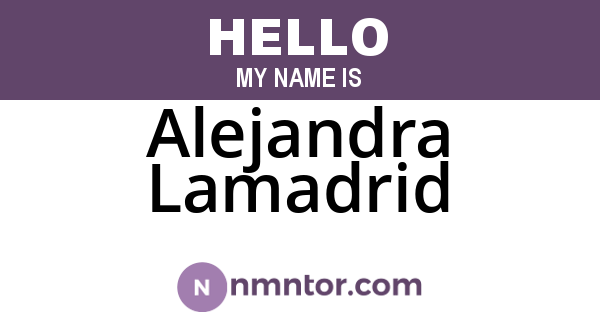 Alejandra Lamadrid