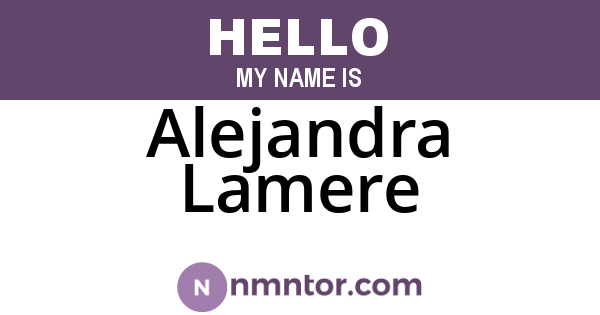 Alejandra Lamere