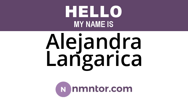 Alejandra Langarica