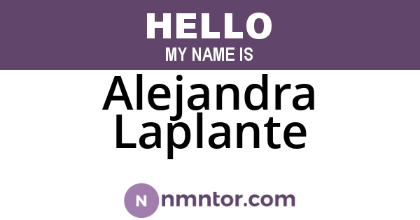 Alejandra Laplante