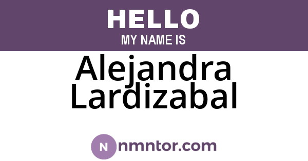Alejandra Lardizabal