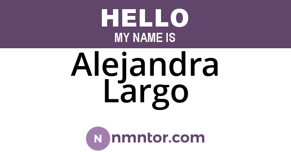 Alejandra Largo